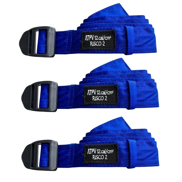 kit 3 cintos azul royal