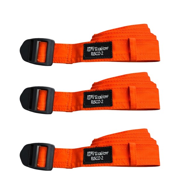 kit 3 cintos laranja